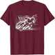 Inline Speed Skating American Flag Roller Blading T-Shirt - T-Shirt | Maroon