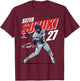 Seiya Suzuki | Chicago Baseball Players | MLBSSI3001 T-Shirt - T-Shirt | Maroon