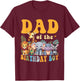 Dad of the Birthday Boy Kids Safari Jungle Animal Matching T-Shirt - T-Shirt | Maroon