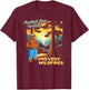Smokey Bear Sunset Overlook - Protect Our Forests Retro Art T-Shirt - T-Shirt | Maroon
