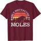 Moles Wild Animals Animals Cute Rodents T-Shirt - T-Shirt | Maroon