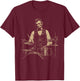 Abraham Lincoln Historic President Playing Drums Vintage T-Shirt - T-Shirt | Maroon