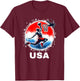 Basketball Team Basketball Apparel USA Team Basketball T-Shirt - T-Shirt | Maroon