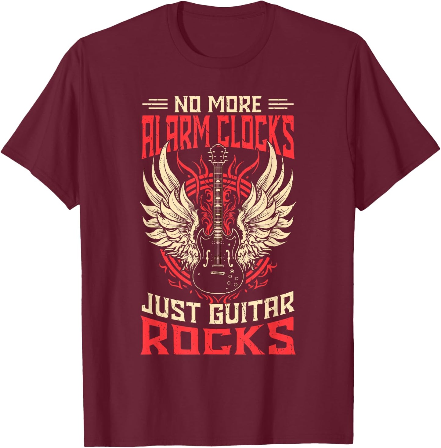 Retired Guitarist | Retirement Guitar T-Shirt - T-Shirt | Maroon