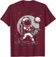 Astronaut Baseball Player Space Sports Boys Kids Youth Men T-Shirt - T-Shirt | Maroon