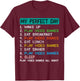 My Perfect Day Play Video Games Funny Gamer Gaming T-Shirt - T-Shirt | Maroon