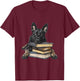 Dutch Shepherd Books Reading Dog Breed Graphic T-Shirt - T-Shirt | Maroon