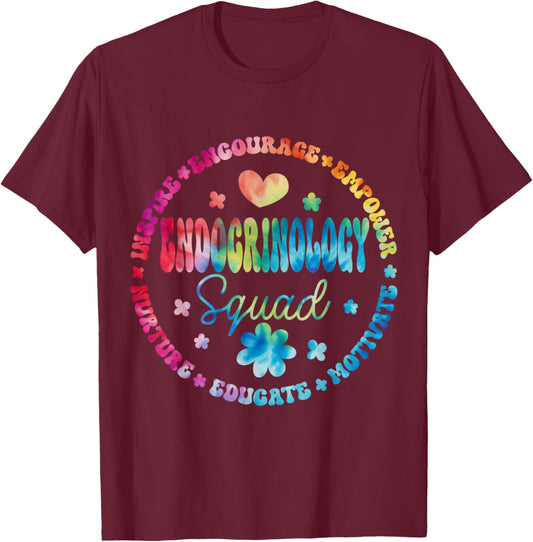 Endocrinology Squad Nurse Future Endocrinologist Doctor T-Shirt - T-Shirt | Maroon