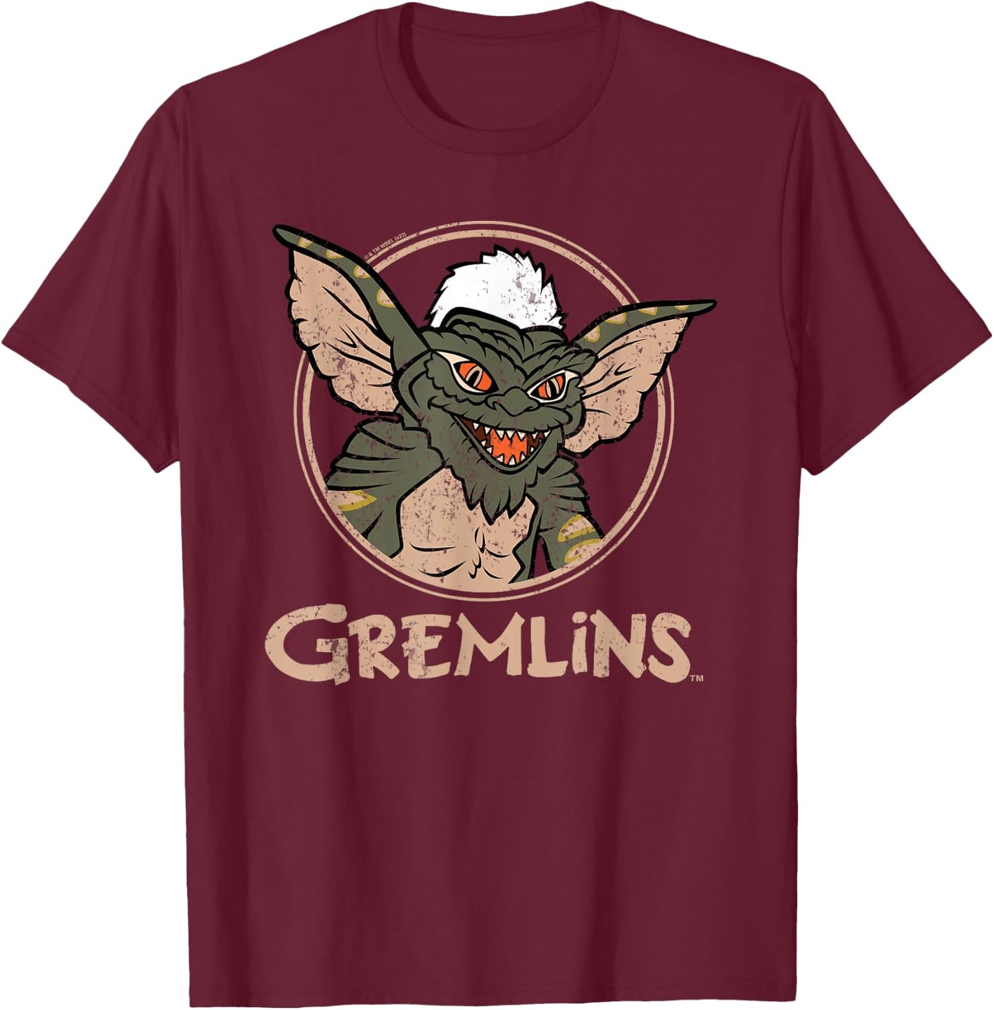 Gremlins - Gremlins Drawing T-Shirt - T-Shirt | Maroon