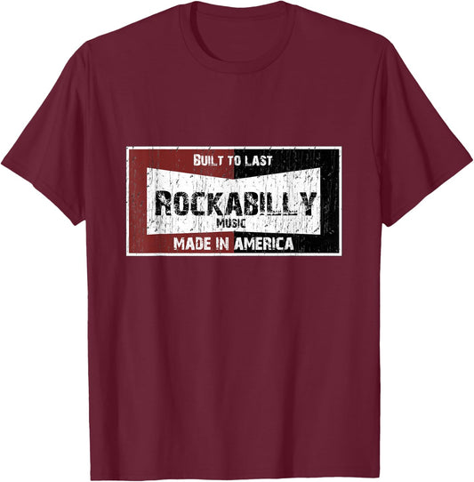 Made in America vintage rockabilly music T-Shirt - T-Shirt | Maroon