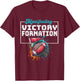 Manifesting Football Victory Formation Splatter Graphic T-Shirt - T-Shirt | Maroon