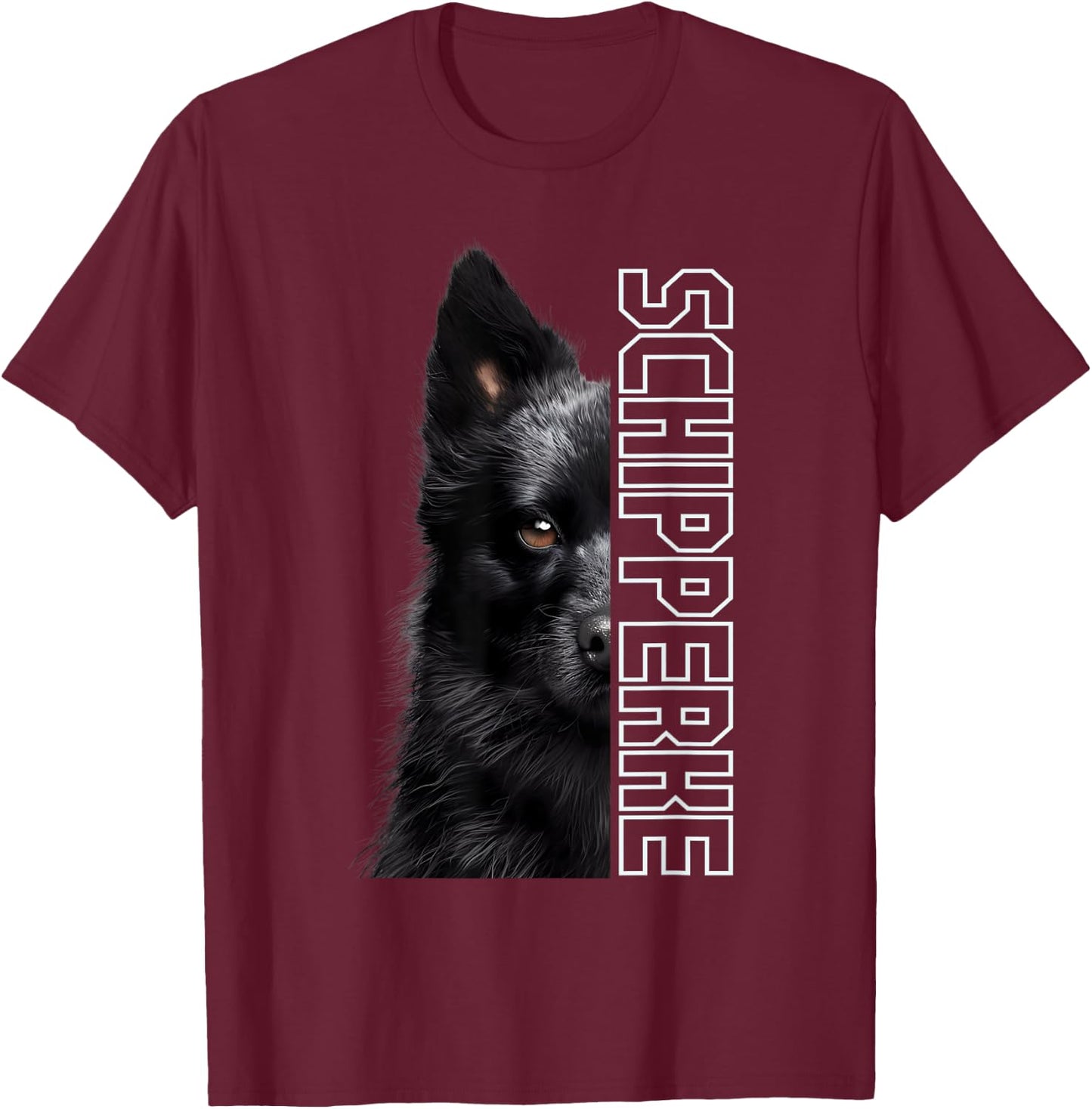 Schipperke T-Shirt - T-Shirt | Maroon