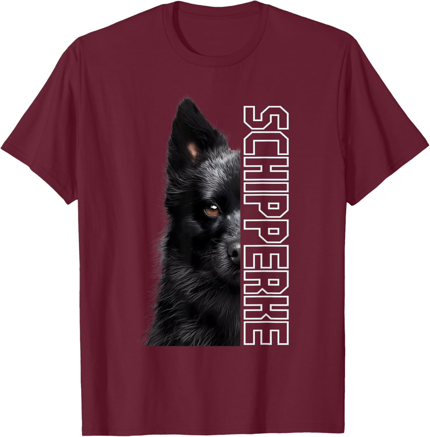 Schipperke T-Shirt - T-Shirt | Maroon