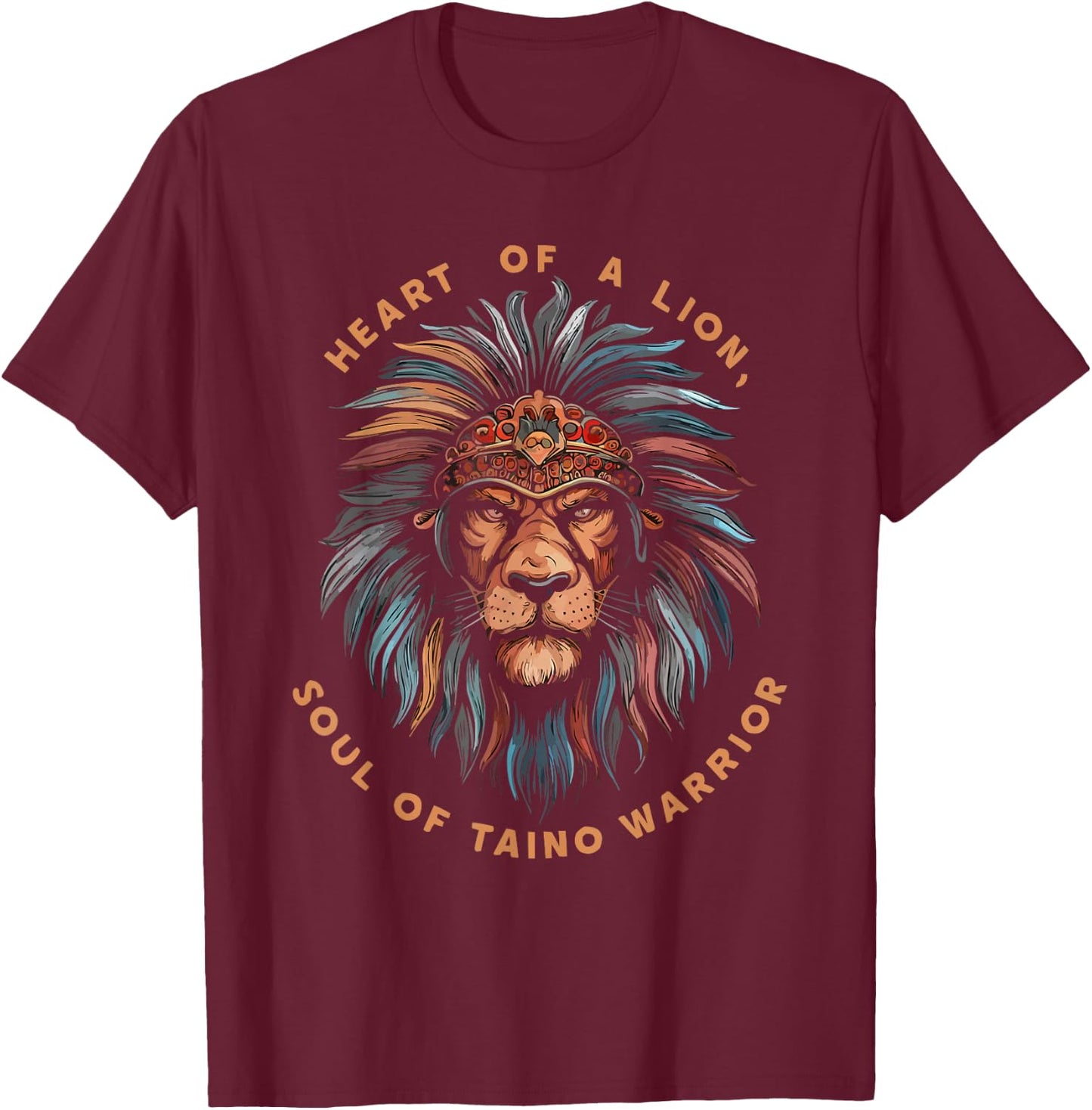 Taino Warrior Indian Puerto Rico Pride Boricua Puerto Rican T-Shirt - T-Shirt | Maroon