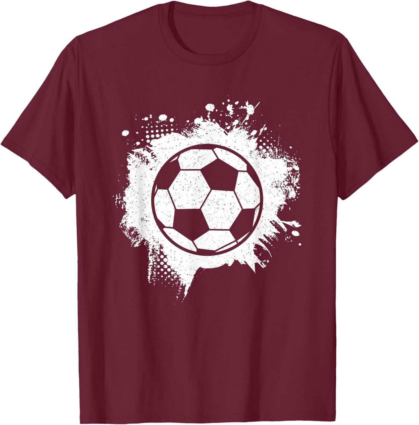 Soccer Player Vintage Soccer Women Men Kids T-Shirt - T-Shirt | Maroon