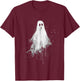 Ghost Horror Spooky Scary Halloween Goth Alt Ghoul Aesthetic T-Shirt - T-Shirt | Maroon