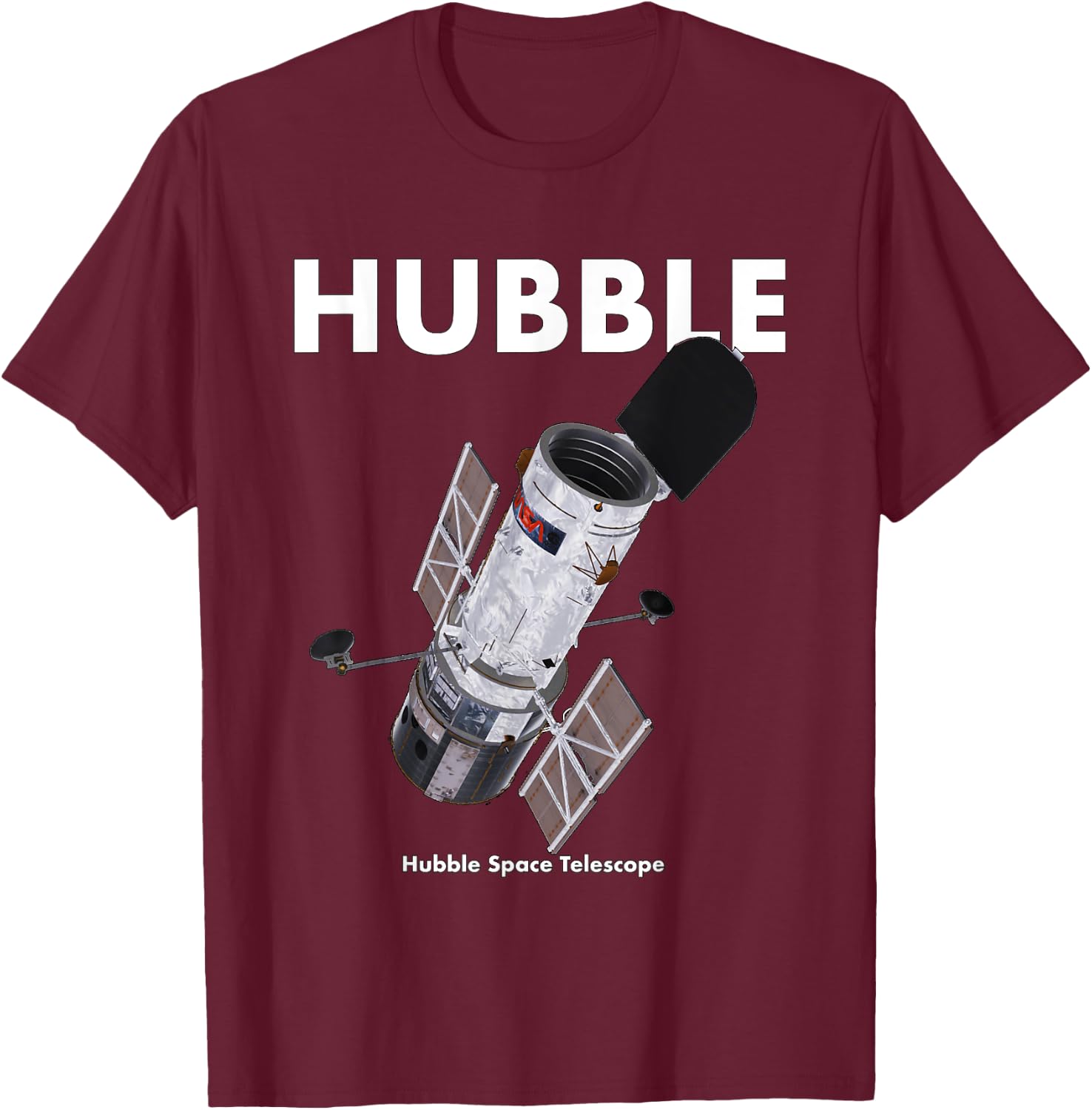 Hubble Space Telescope T-Shirt - T-Shirt | Maroon