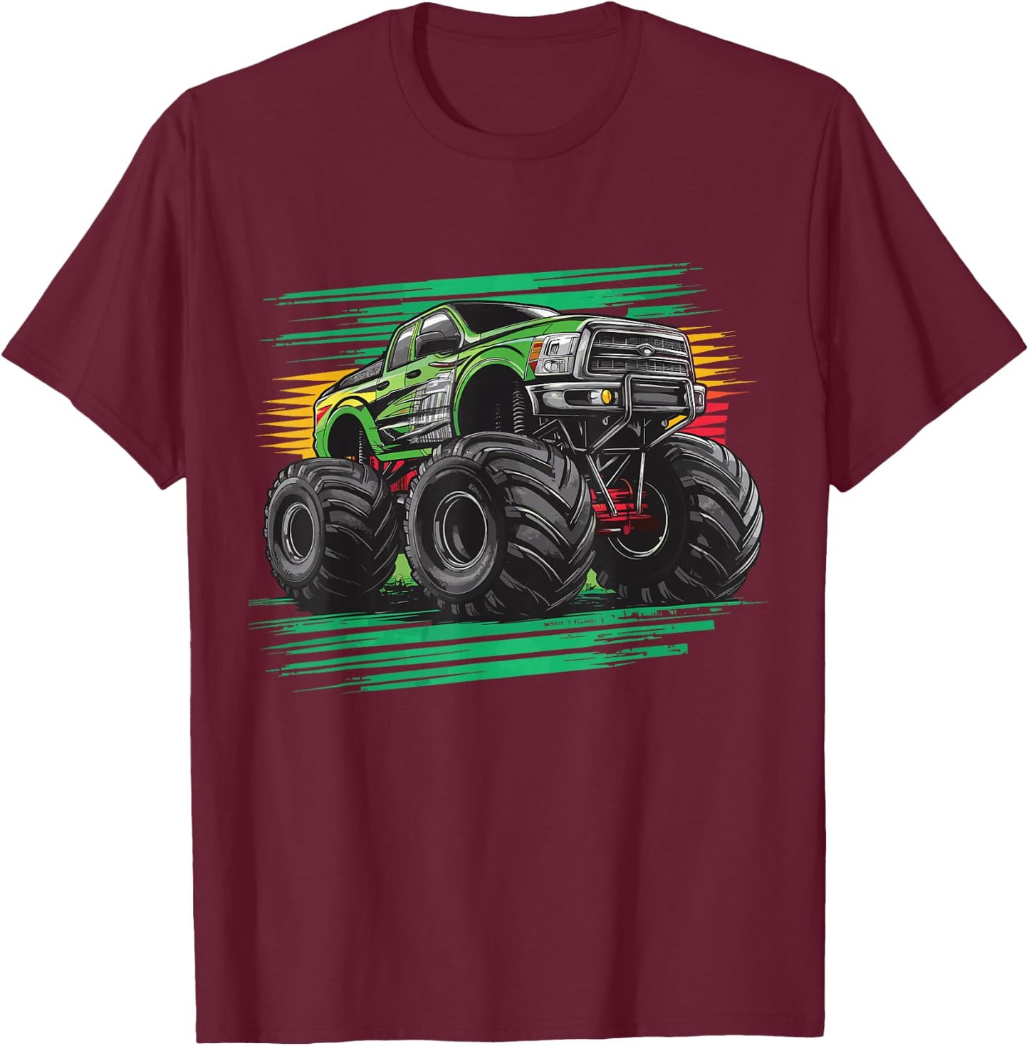 Monster Truck for toddlers Youth & Adults T-Shirt - T-Shirt | Maroon