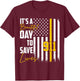 Its Beautiful Day To Save Lives Proud 911 Dispatcher T-Shirt - T-Shirt | Maroon