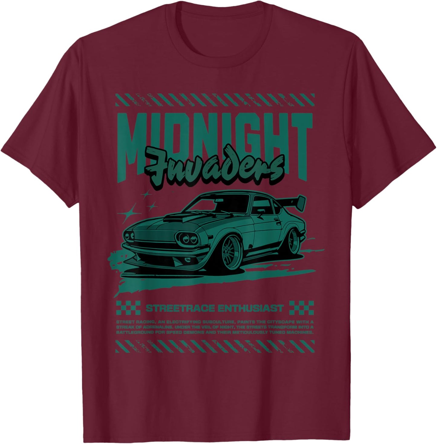 Midnight Invaders Oxidized Green 4s Matching Women T-Shirt - T-Shirt | Maroon