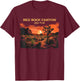 Red Rock Canyon State Park Retro Vintage T-Shirt - T-Shirt | Maroon