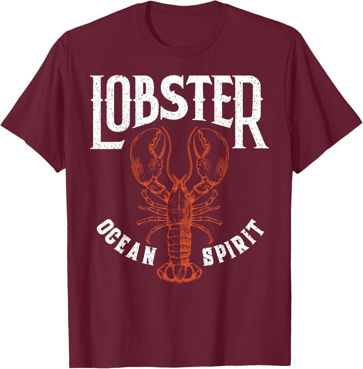 Funny Lobster Crawfish Vintage Lobster T-Shirt - T-Shirt | Maroon