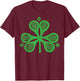 Tennis Shamrock Clover St Patricks Day Player Coach Gift T-Shirt - T-Shirt | Maroon
