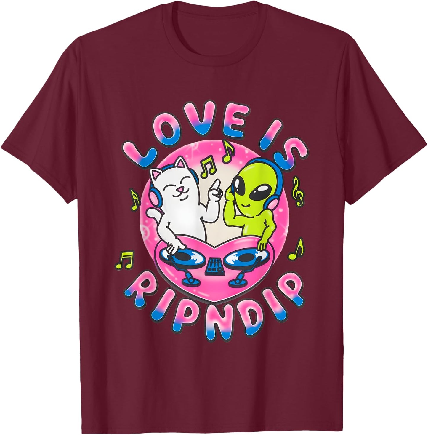 Love Is Rip Dip Funny Women T-Shirt - T-Shirt | Maroon