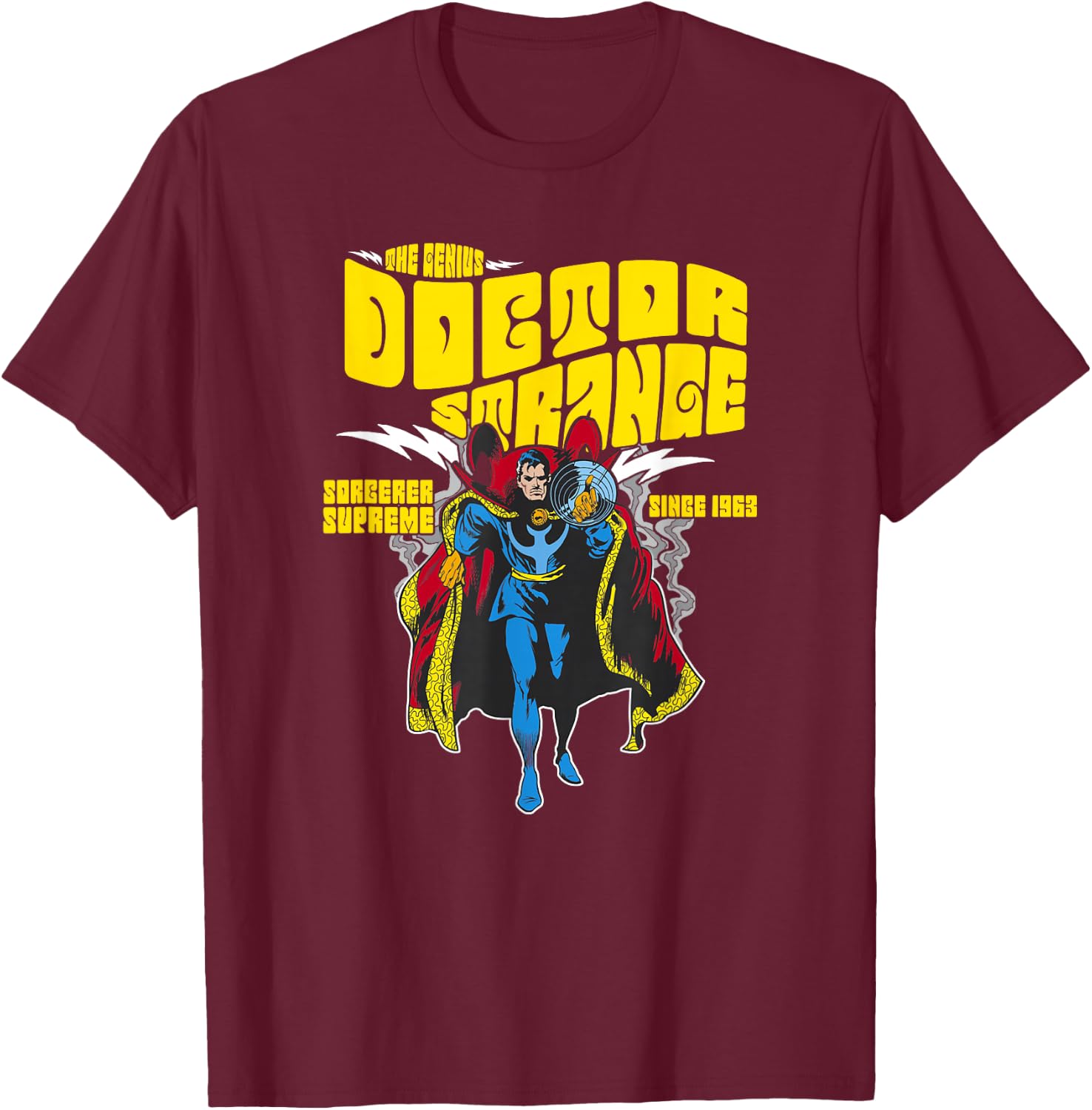 Marvel Avengers Doctor Strange Vintage Retro Comic 1963 T-Shirt - T-Shirt | Maroon