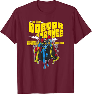Marvel Avengers Doctor Strange Vintage Retro Comic 1963 T-Shirt - T-Shirt | Maroon
