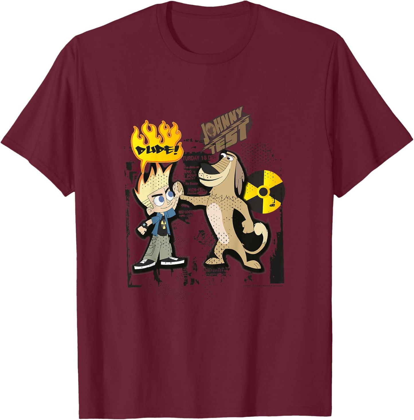 Johnny Test - Dukey Dude! T-Shirt - T-Shirt | Maroon