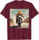 Vintage Cat Motorcycle - Cat Drives Cool Motorcycle Men Women Girls Kids T-Shirt - T-Shirt | Maroon