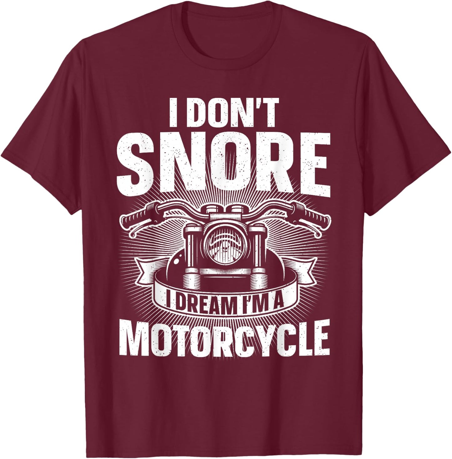 Funny Motorcycle Design Dad Biker Motorcycle Lover T-Shirt - T-Shirt | Maroon