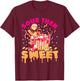 Funny Sour Then Sweet Candies Quote Candy Patch Kids Treat T-Shirt - T-Shirt | Maroon