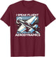 Battery-Powered RC Plane for Hobbyists T-Shirt - T-Shirt | Maroon