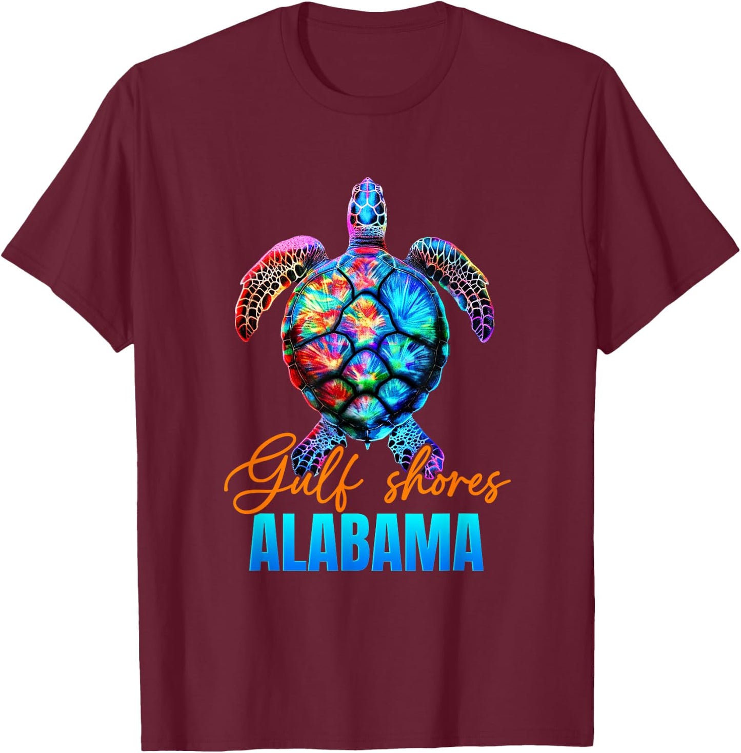 Gulf Shores Alabama Sea Turtle Family Vacation Summer 2025 Women Kids T-Shirt - T-Shirt | Maroon