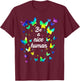 Tie dye Be A Nice Human Inspirational Quote Be A Nice Human T-Shirt - T-Shirt | Maroon