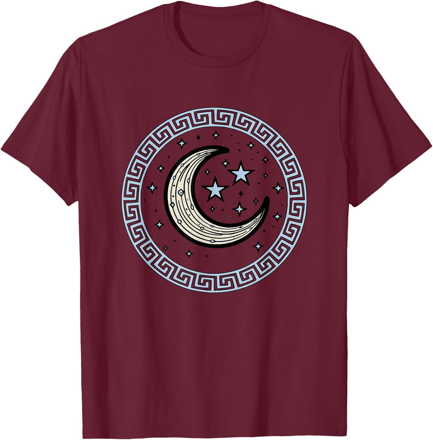 Nyx Goddess of Night Symbol of Greek Mythology T-Shirt - T-Shirt | Maroon
