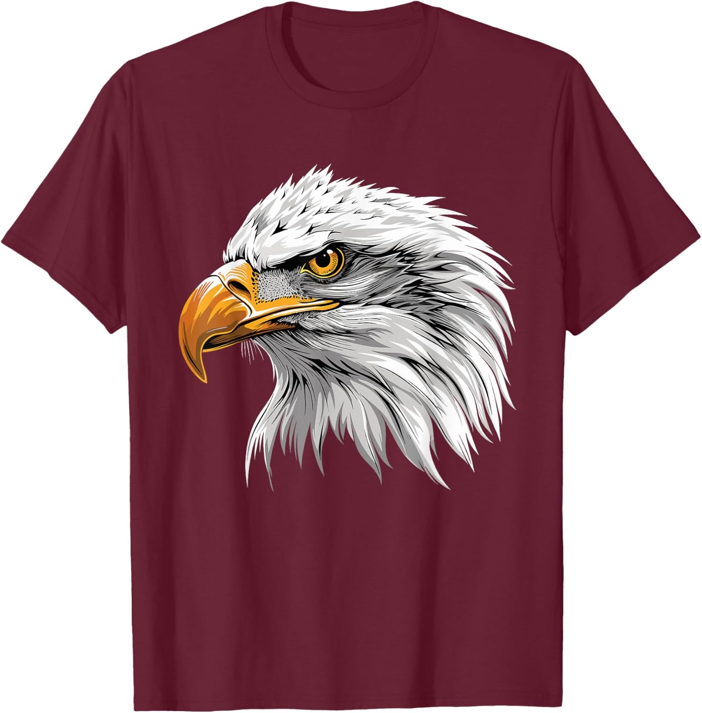 Patriotic American Bald Eagle 4th of July Kids Men T-Shirt - T-Shirt | Maroon