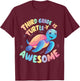 Third grade Turtle-y Awesome 3rd Grade Back to School T-Shirt - T-Shirt | Maroon
