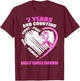 2 Years Cancer Free Gifts 2 Year Breast Cancer Survivor T-Shirt - T-Shirt | Maroon