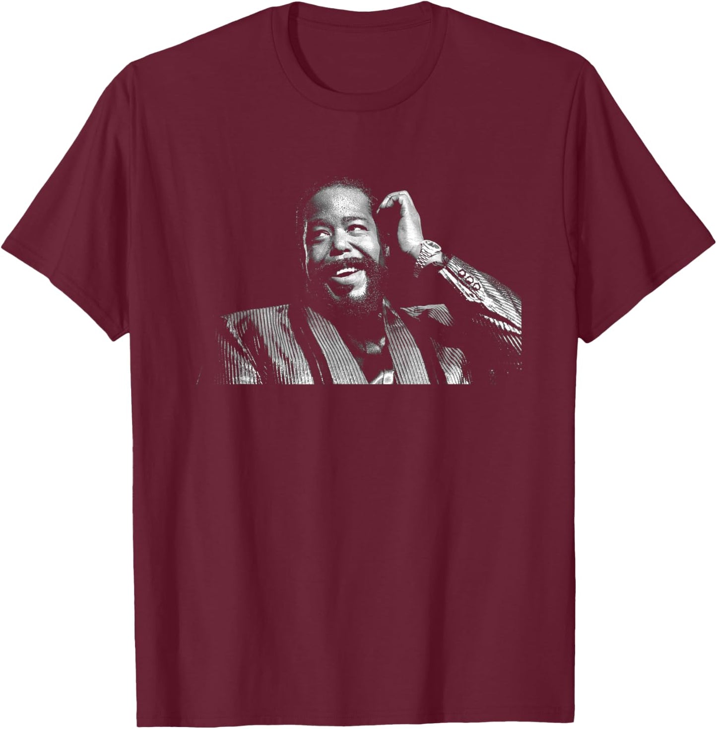 Barry White Live In London By Stephen Wright T-Shirt - T-Shirt | Maroon