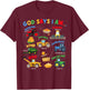 God Says I Am Bible Verse Farm Tractor Farmer Tractors Kids T-Shirt - T-Shirt | Maroon