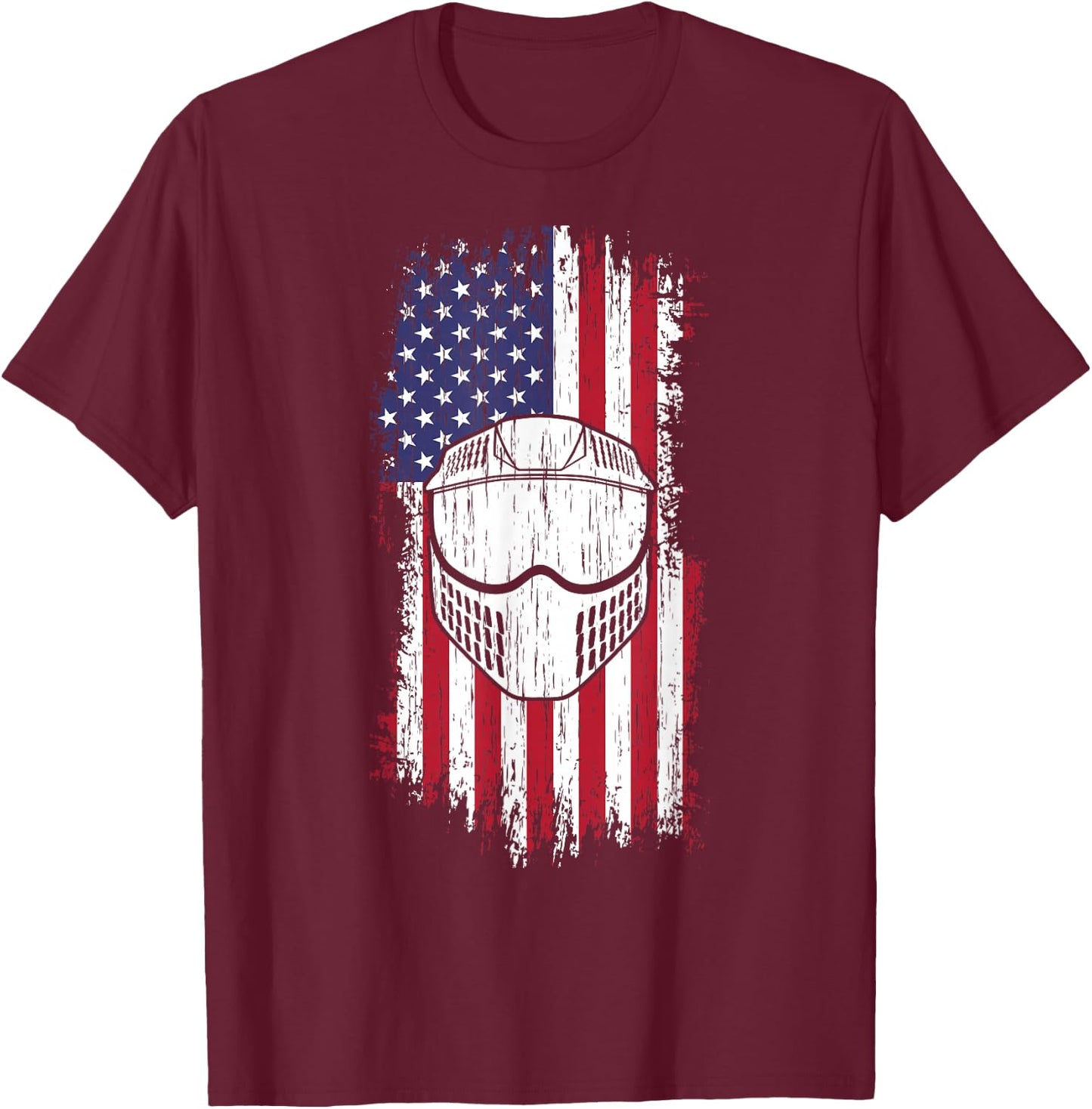 Airsoft Shirt - Grunge Airsoft T-Shirt - T-Shirt | Maroon