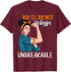 Basal Cell Skin Cancer Awareness Warrior Unbreakable T-Shirt - T-Shirt | Maroon
