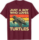 Funny Turtle Boys Tortoise Ocean Turtles Sea Animal T-Shirt - T-Shirt | Maroon