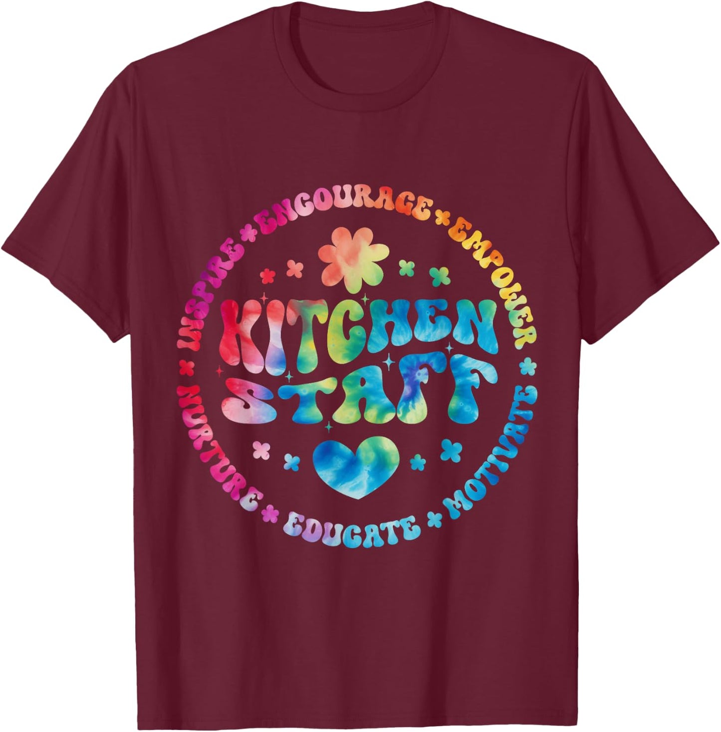 Kitchen Staff Food Service Cafeteria Team School Squad T-Shirt - T-Shirt | Maroon