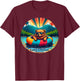 Lake Chelan, Washington Bear with Sunglasses Souvenir T-Shirt - T-Shirt | Maroon