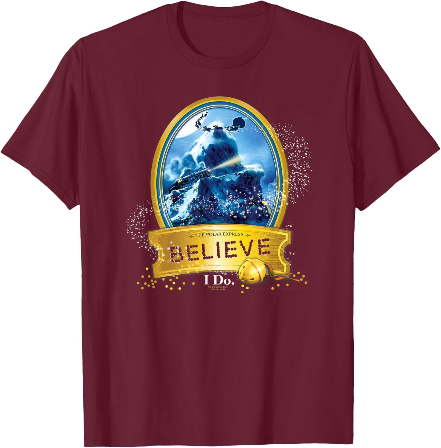 The Polar Express True Believer T-Shirt - T-Shirt | Maroon