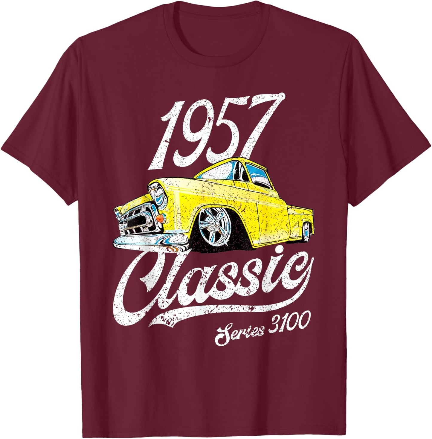 1957 chevys truck Series 3100 T-Shirt - T-Shirt | Maroon